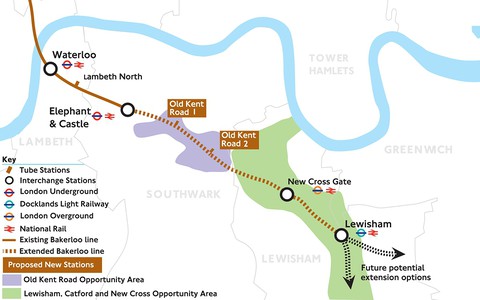 Bakerloo line extension: TfL sets out plans for new Tube route to Lewisham