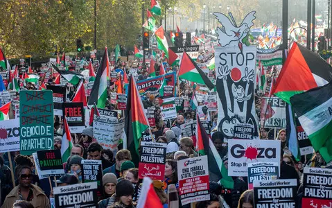 London: Tens of thousands of people called for a ceasefire in Gaza