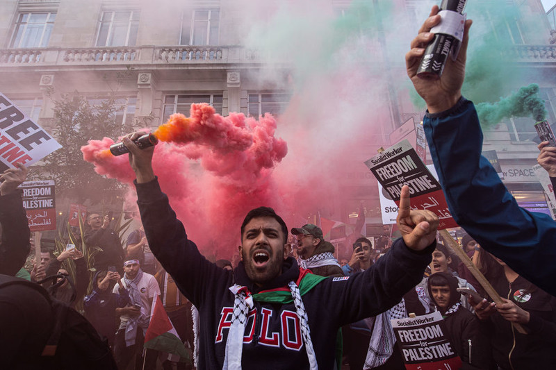 Londyńska policja w stanie gotowości. Na weekend zaplanowano dziesiątki marszów na rzecz Palestyny
