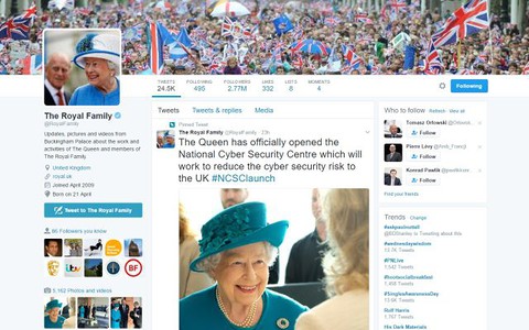 The Queen is looking for someone to run her Twitter account
