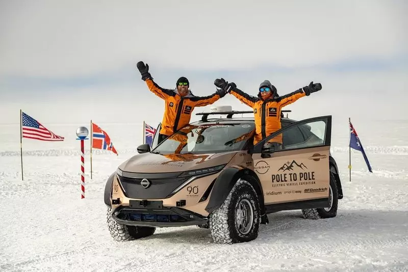 Scottish couple drive electric car from Arctic to Antarctica