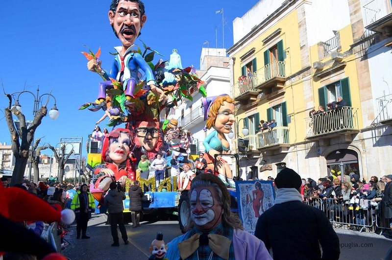 The longest carnival in the country begins in Putignano, Puglia