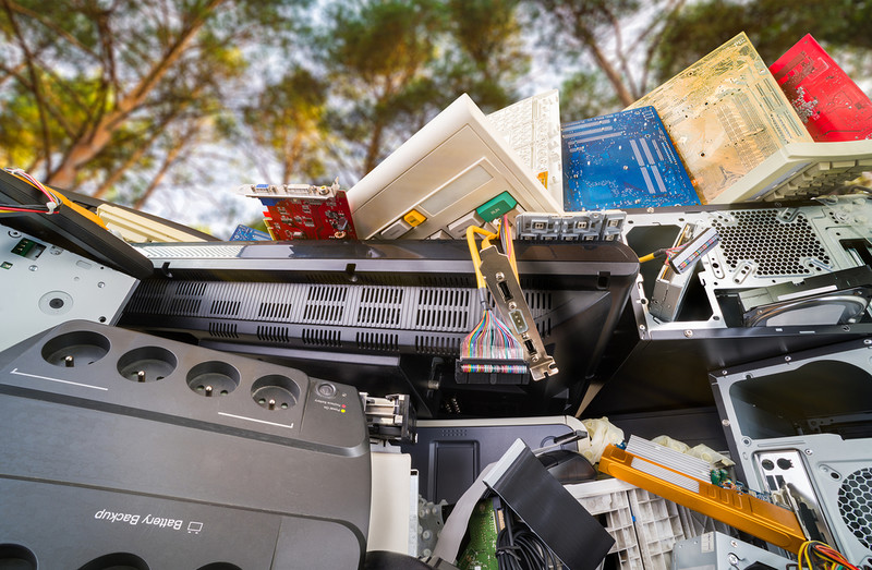 Recycling electrical goods could be done at kerbside and drop-off points in shops