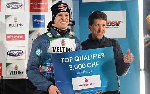 Wellinger won the qualifications in Oberstdorf, and the Poles took part in the competition