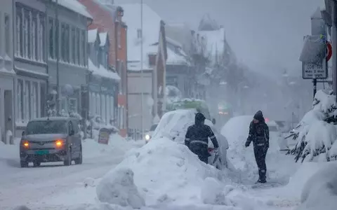 Record frost and heavy snowfall in Scandinavia. 40 degrees below zero