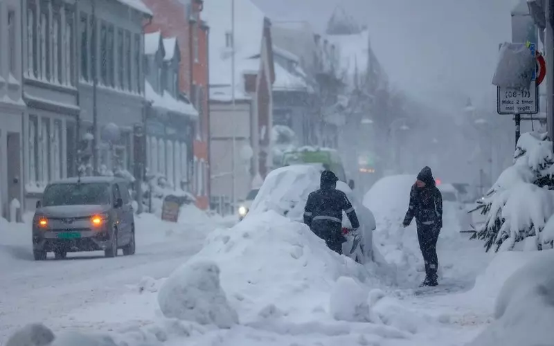 Rekordowy mróz i duże opady śniegu w Skandynawii. 40 stopni na minusie