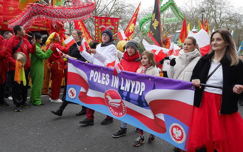 For the first time, Poles took part in the London New Year's Parade
