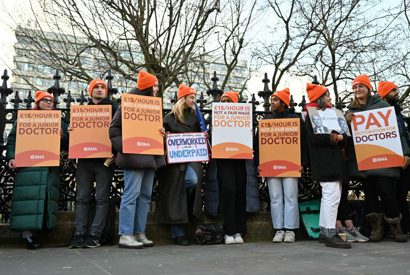 More than 330,000 cancellations in London as junior doctors begin longest strike in NHS history