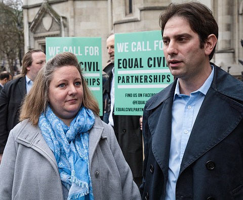 Heterosexual couple lose civil partnership Court of Appeal battle