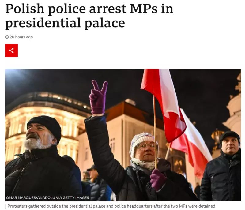 Brytyjskie media o "dramatycznej eskalacji" i "bezprecedensowych wydarzeniach" w Polsce