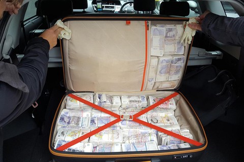 Police seize £1m found in back of black cab as part of £73m haul of crime proceeds