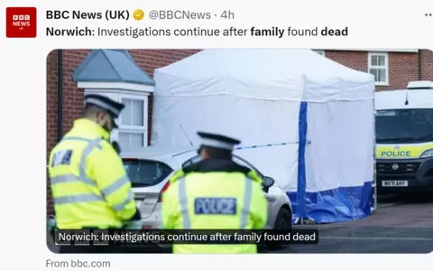 Polish father found dead along with his two young daughters at Norfolk home