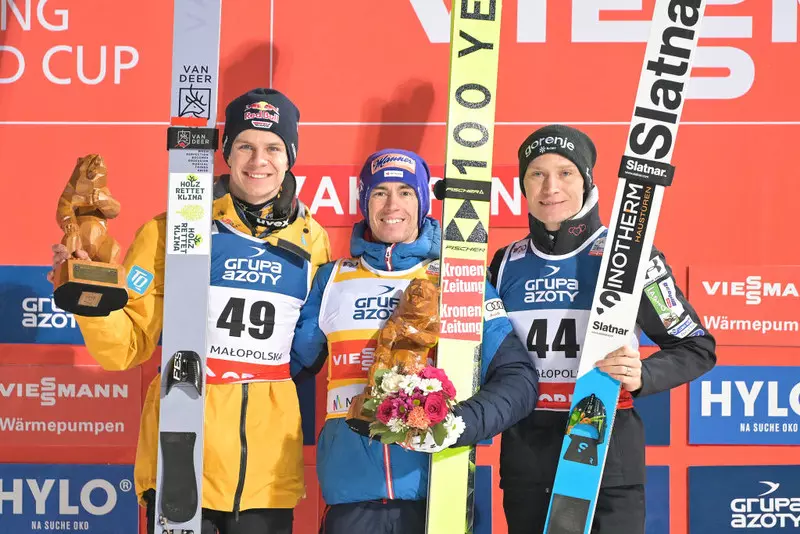 World Cup in ski jumping: Zniszczoł 11th in Zakopane, win by Austrian Kraft 