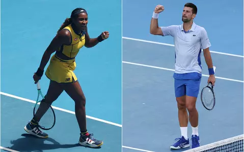 Australian Open: Gauff and Djokovic first semi-finalists