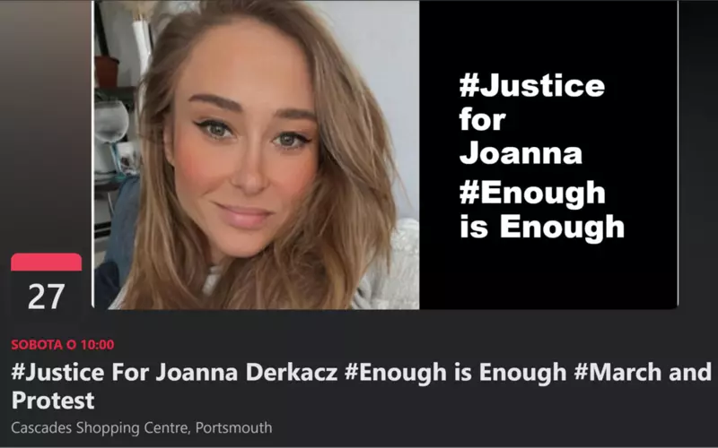 Polacy w Portsmouth będą protestować przeciw przemocy domowej po zabójstwie Joanny Derkacz