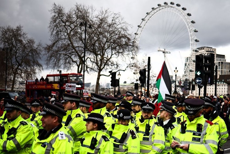 London: Pro-Palestinian and pro-Israel protests cost the police £26.5 million