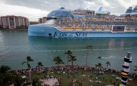 World's largest cruise ship sets sail on its maiden voyage