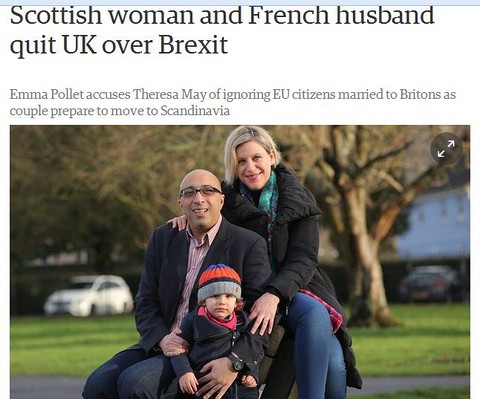 Scottish woman and French husband quit UK over Brexit 