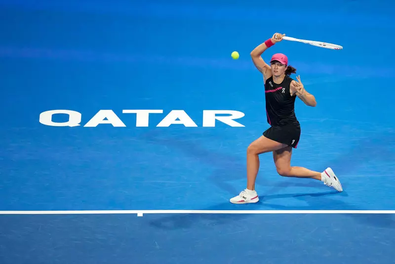 WTA tournament in Doha: Swiatek advances quickly to semi-finals 