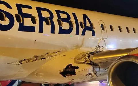 Media: Air Serbia plane flew for an hour with a hole in the fuselage