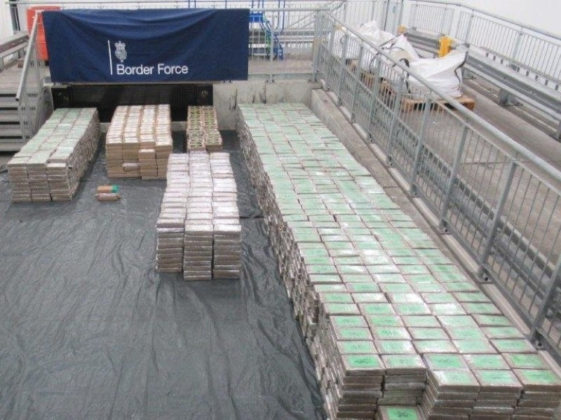 Record shipment of hard drugs seized in England - 5.7 tonnes of cocaine