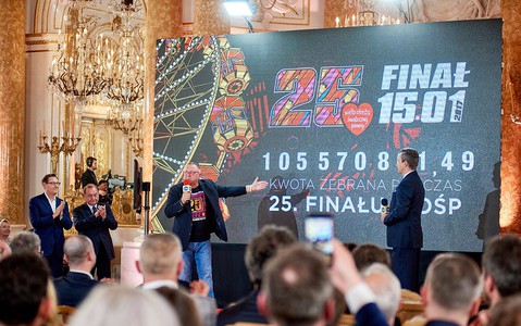 Rekordowy 25. Finał WOŚP: Zebrano ponad 105 milionów złotych
