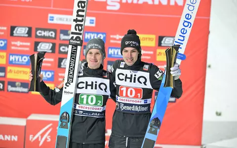 World Cup in ski jumping: Slovenes win duo competition in Oberstdorf, Poland fifth