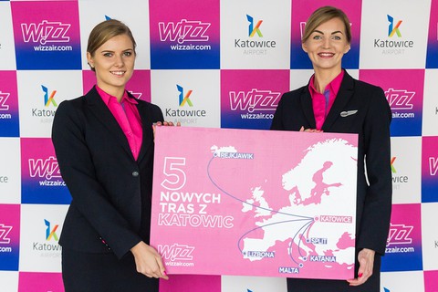 New Wizz Air routes from Katowice Airport