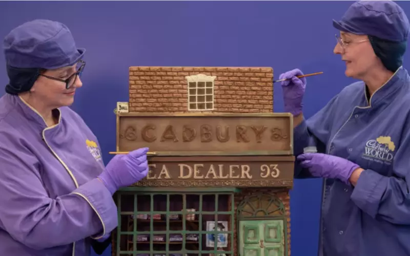Firma Cadbury uczciła 200-lecie istnienia, odtwarzając czekoladowy model swojego pierwszego sklepu 