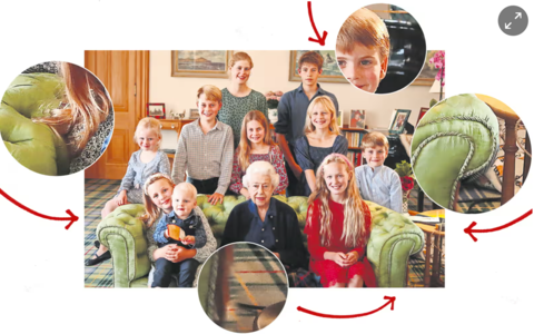 Photo of Queen Elizabeth II and family was enhanced at source, agency says