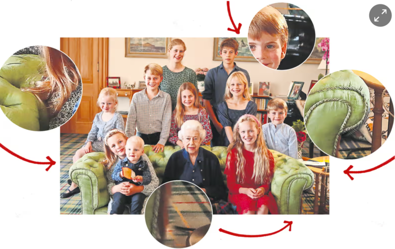 Photo of Queen Elizabeth II and family was enhanced at source, agency says