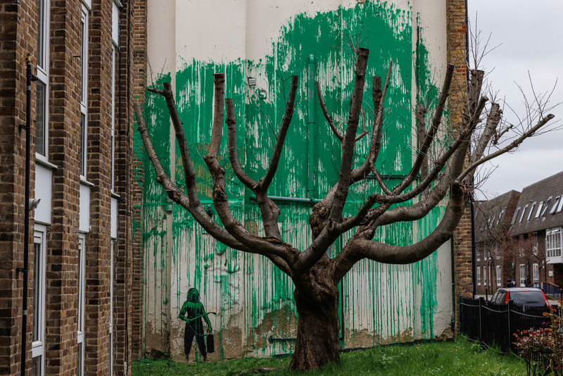 Nowy mural Banksy'ego pojawił się wczoraj w północnym Londynie 