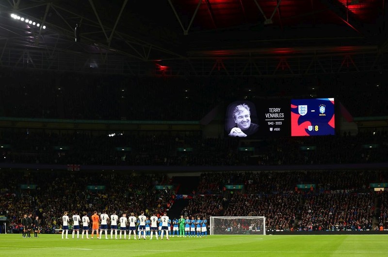 The England national team lost to Brazil 0-1 in a friendly match at Wembley