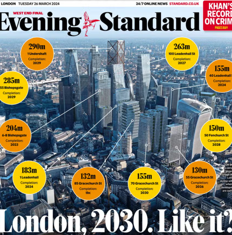 London's skyscraper boom: Scores of towering new high rises set to be built across capital
