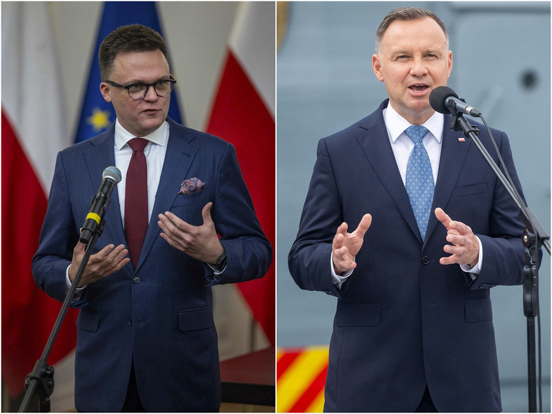 Na pierwszym miejscu w rankingu zaufania ex aequo Szymon Hołownia i Andrzej Duda