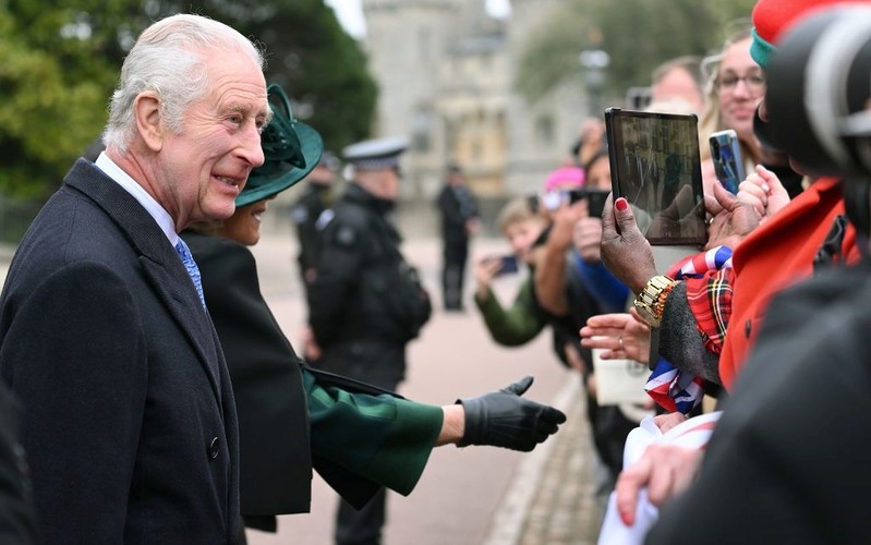 King Charles attends Easter Sunday service in first major public appearance since cancer diagnosis