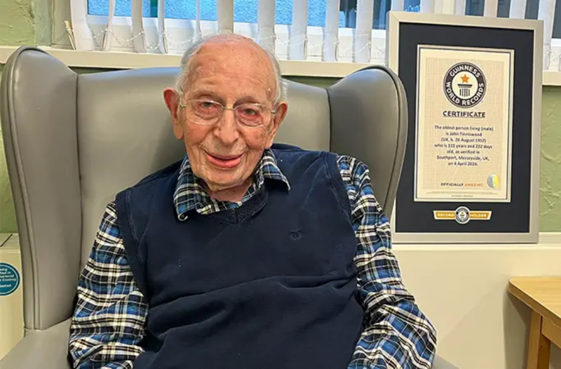 British man John Tinniswood, 111, is the oldest man in the world