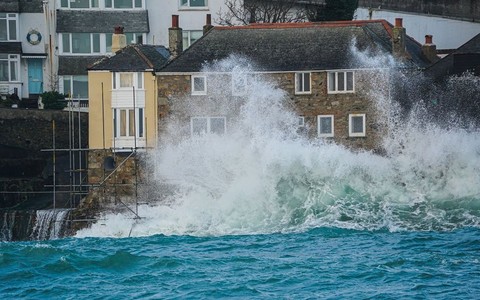 Hundreds of flood warnings across UK in aftermath of Storm Kathleen