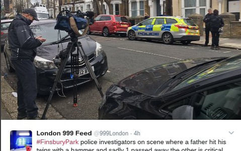 Londyn: "Ojciec zaatakował dzieci młotkiem". Nie żyje mały chłopiec