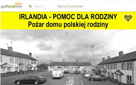 Polska rodzina w Irlandii straciła dom w pożarze. Możesz pomóc?