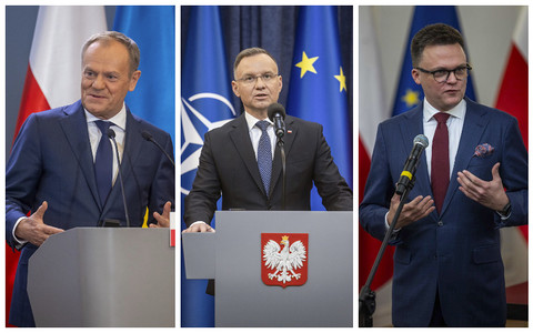 Tusk, Duda i Hołownia liderami rankingu zaufania dla polityków. Trzaskowski poza podium