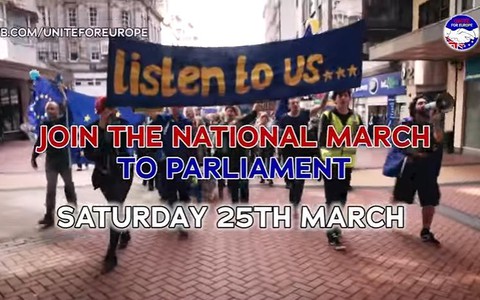 National march to Parliament: "Unite for Europe"