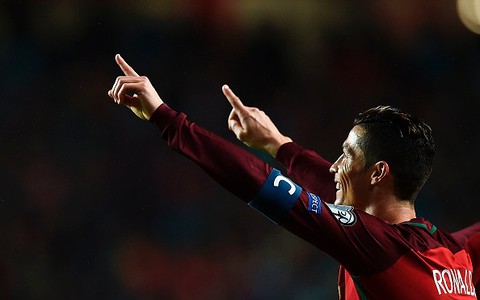 Cristiano Ronaldo scores his 70th goal for Portugal