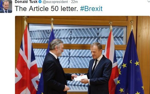 Historic Article 50 letter delivered