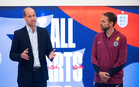 Prince William gives son's Euro 24 advice to England team