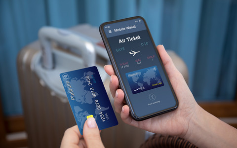 What do Poles think about buying air or train tickets in a bank app?