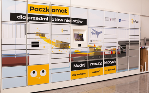 Maszyny InPostu na trzech kolejnych lotniskach w Polsce
