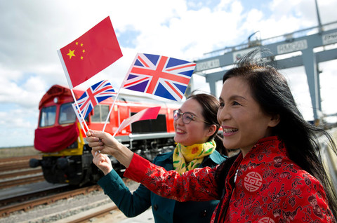 Pierwszy pociąg towarowy wyruszył do Chin spod Londynu