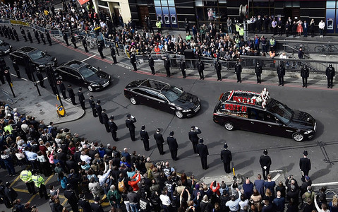 Pożegnano policjanta zabitego w zamachu w Londynie