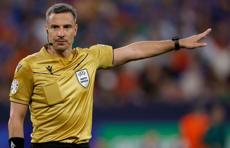 EURO 2024: Słoweniec Vincic, a nie Marciniak sędzią półfinału Hiszpania - Francja